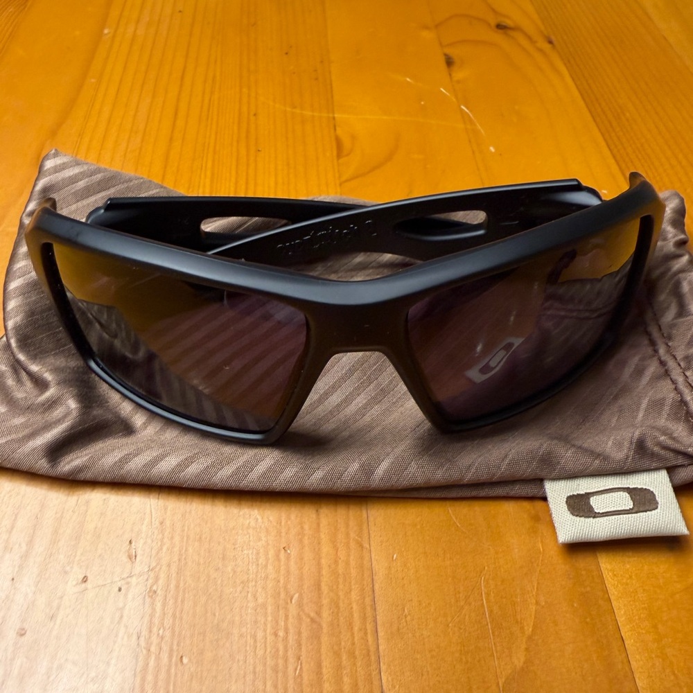 Oakley Black Wraparound Sunglasses